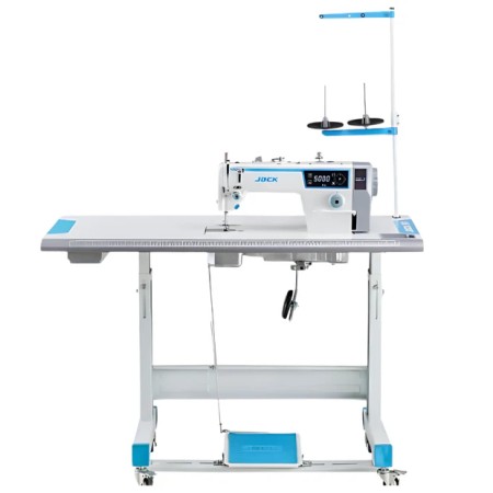 Máquina plana con cortahílos automático