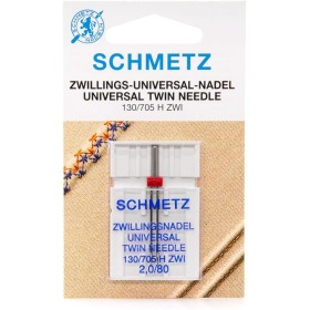 Aguja SCHMETZ Doble 2mm nº 80