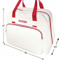 Bolsa universal SINGER® Crema/Rojo